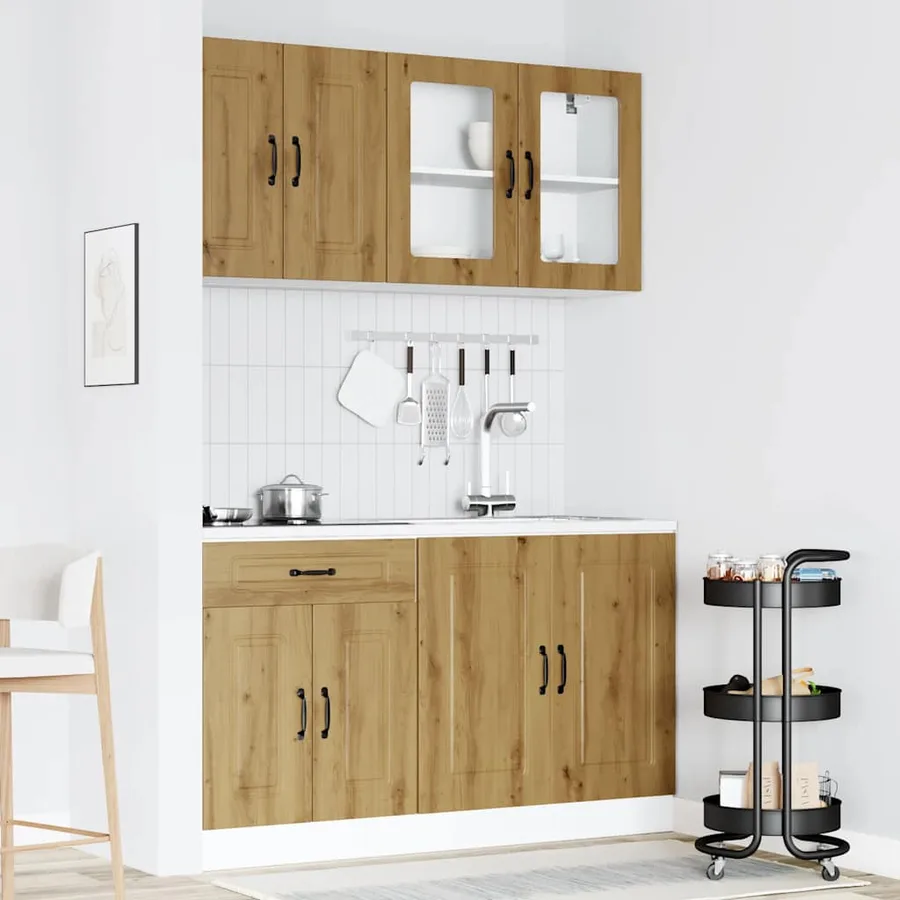 Ensemble d'armoires de cuisine 4 pcs Kalmar bois d'ingénierie - 3