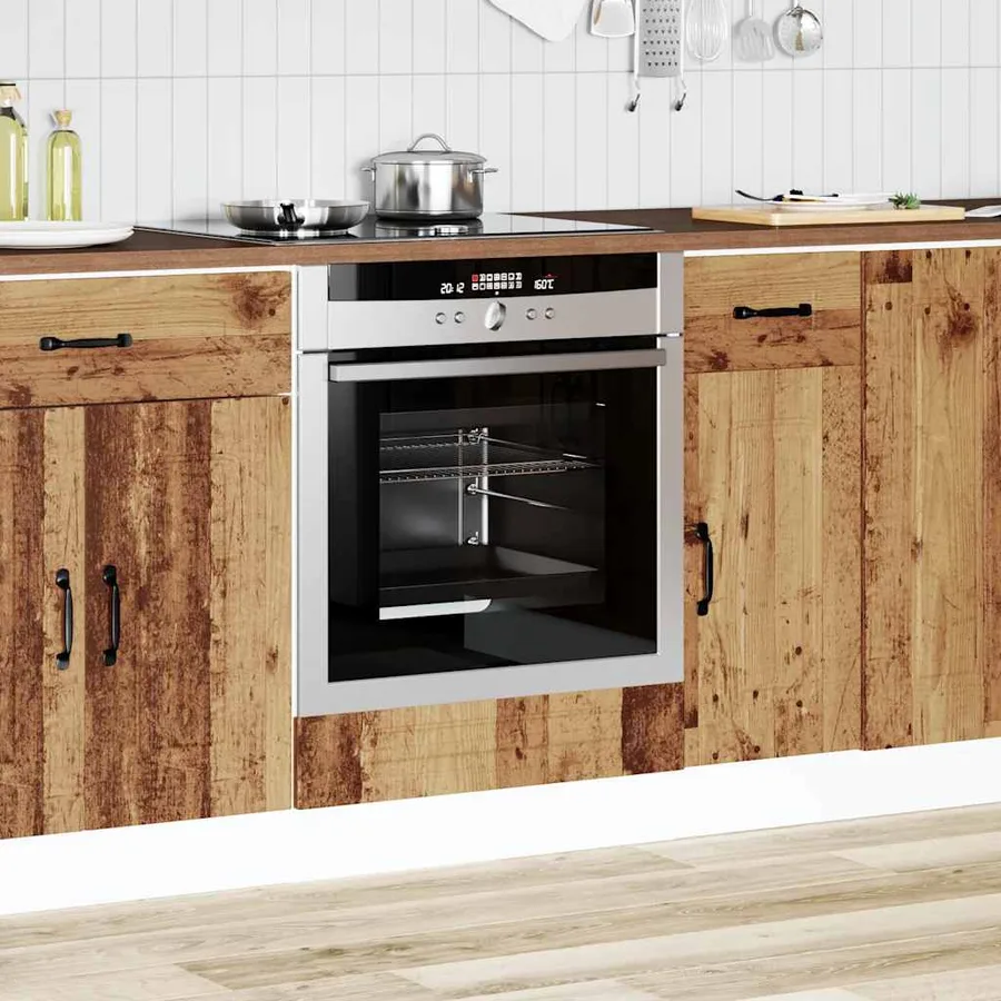 Armoire à four Kalmar vieux bois bois d'ingénierie - 3