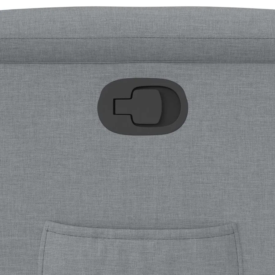 Fauteuil inclinable Gris clair Tissu - 12