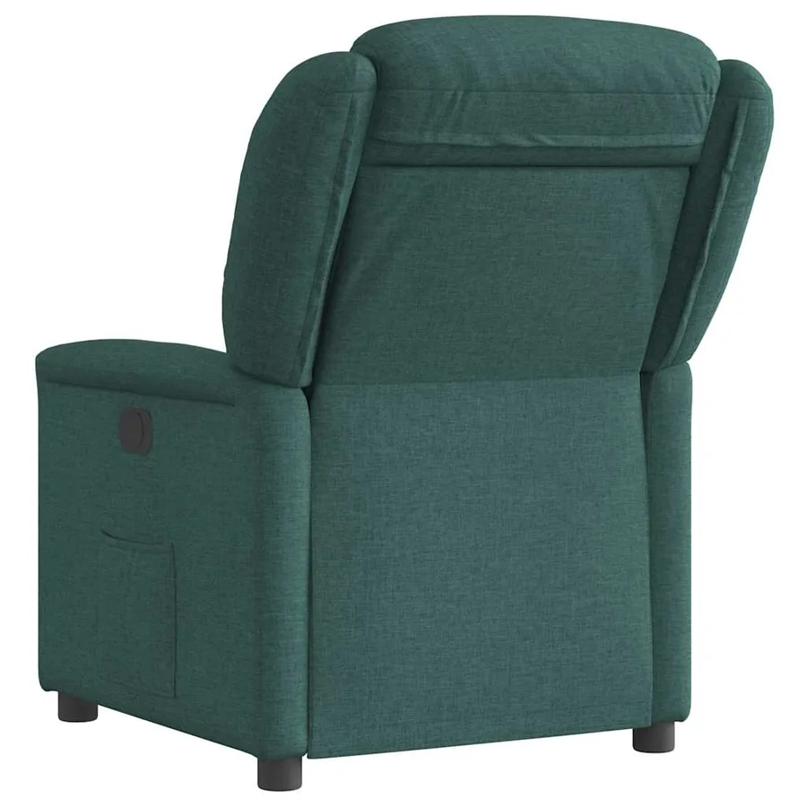 Fauteuil inclinable électrique Vert foncé Tissu - 7