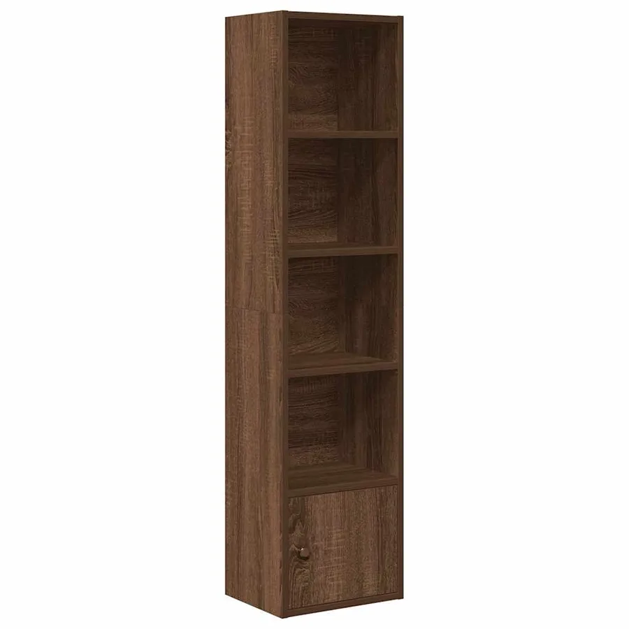 Bibliothèque chêne marron 31x24x127 cm bois d'ingénierie - 2