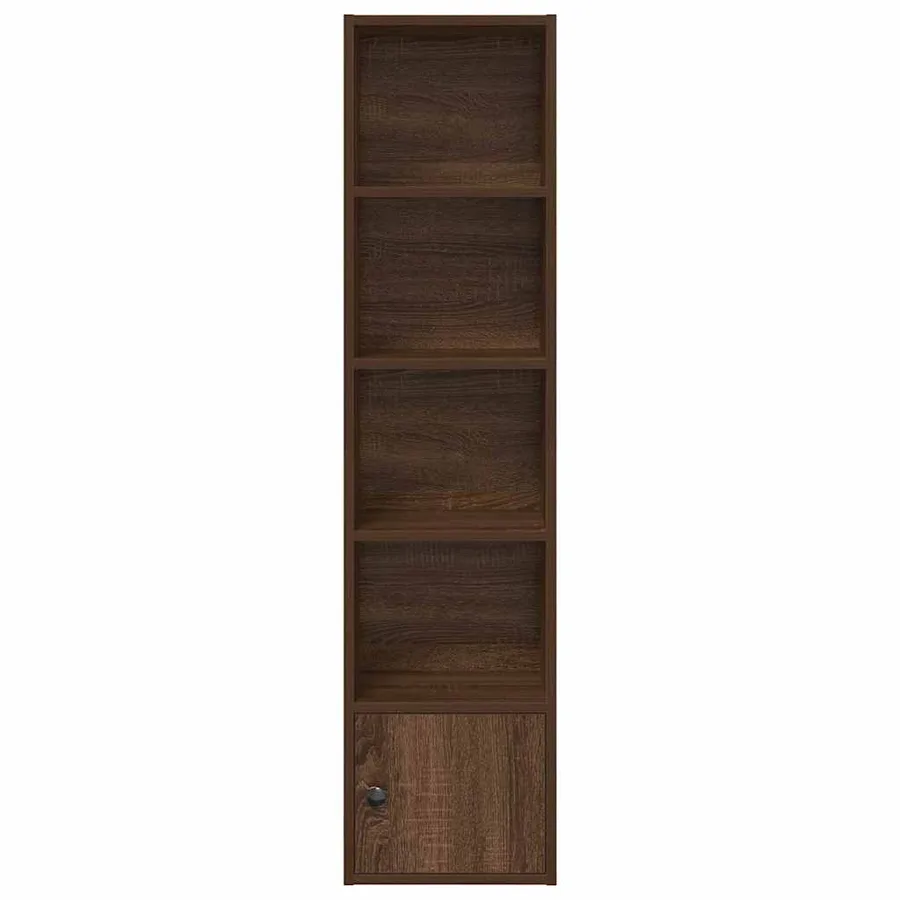 Bibliothèque chêne marron 31x24x127 cm bois d'ingénierie - 4