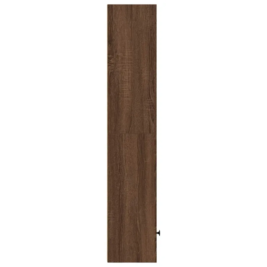 Bibliothèque chêne marron 31x24x127 cm bois d'ingénierie - 5
