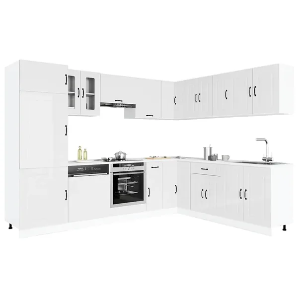 Ensemble d'armoires de cuisine 14 pcs Kalmar bois d'ingénierie