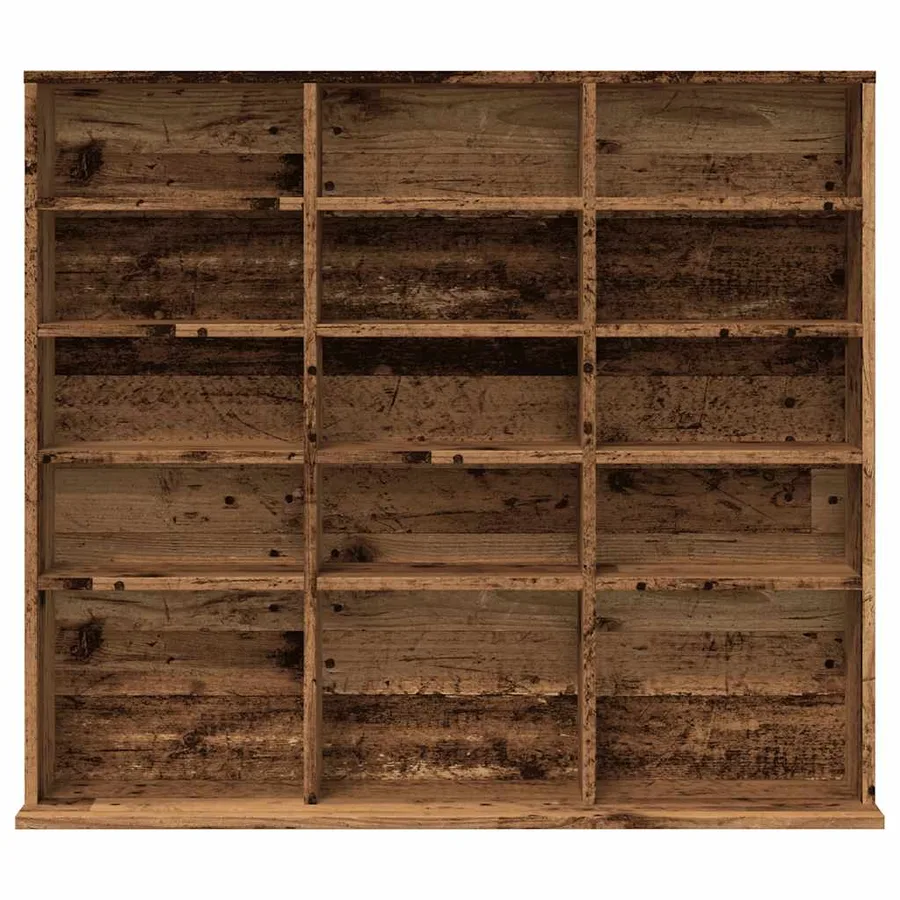 Armoire à CD vieux bois 100x23x89,5 cm bois d'ingénierie - 4