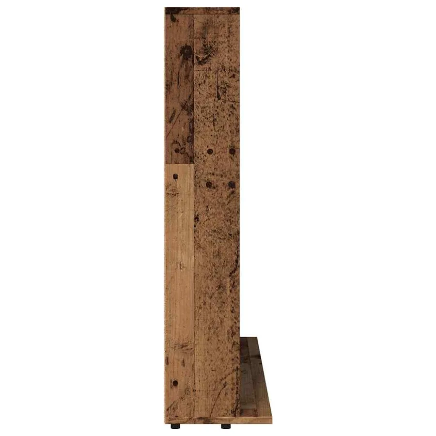 Armoire à CD vieux bois 100x23x89,5 cm bois d'ingénierie - 6