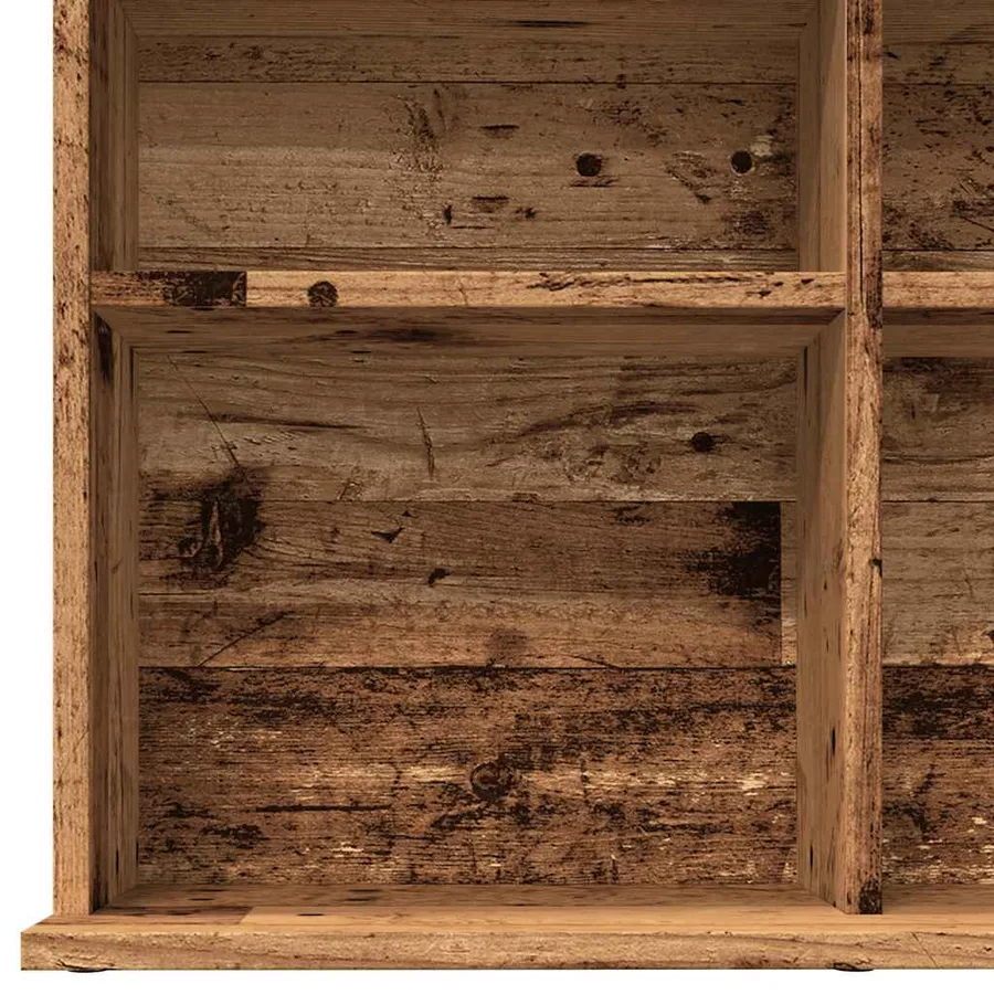 Armoire à CD vieux bois 100x23x89,5 cm bois d'ingénierie - 7