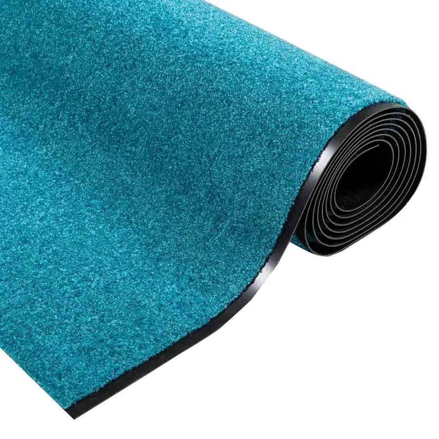 Tapis d'entrée Autre Cyan et Noir 120 x 400 cm Polyamide et PVC - 5