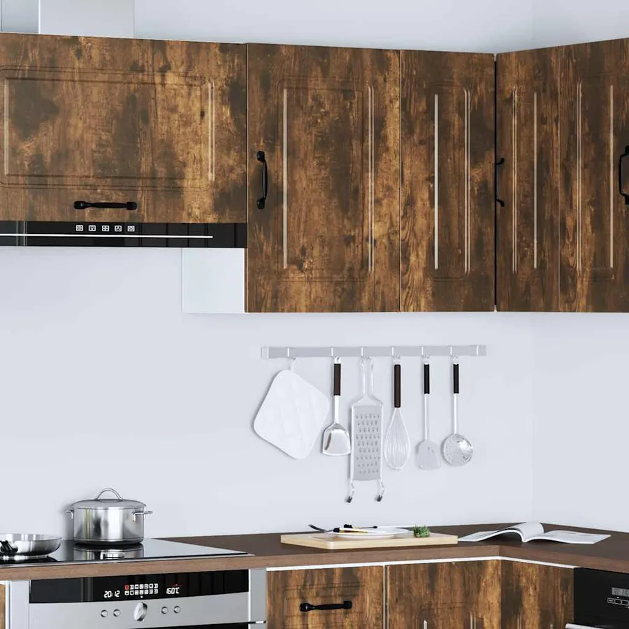Armoire murale de cuisine Kalmar chêne fumé bois d'ingénierie - 4