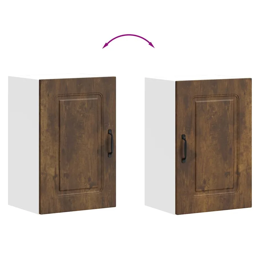 Armoire murale de cuisine Kalmar chêne fumé bois d'ingénierie - 9