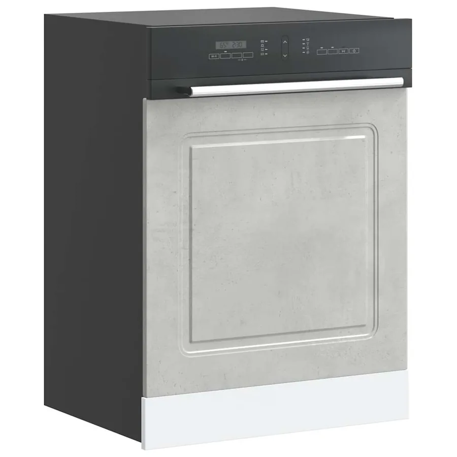 Panneau de lave-vaisselle Kalmar gris béton 60x1,5x57 cm