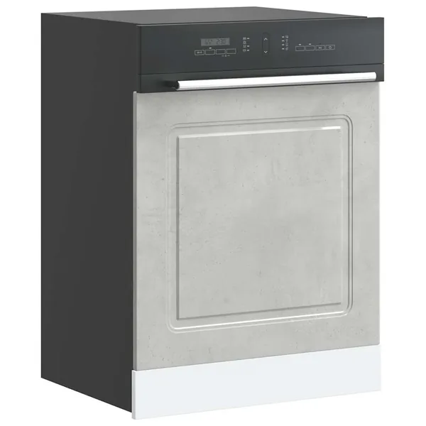 Panneau de lave-vaisselle Kalmar gris béton 60x1,5x57 cm