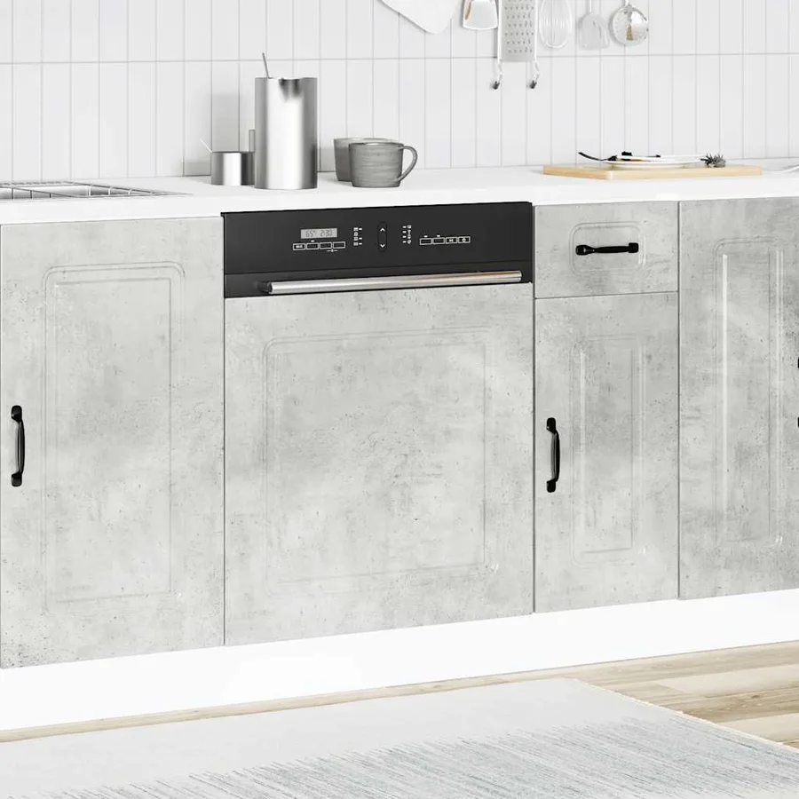 Panneau de lave-vaisselle Kalmar gris béton 60x1,5x57 cm - 3