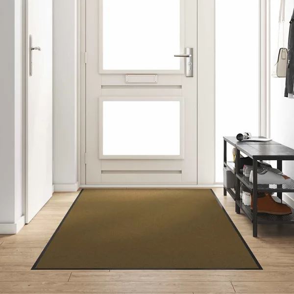 Tapis d'entrée Marron et Noir 120 x 250 cm 100% Polyamide