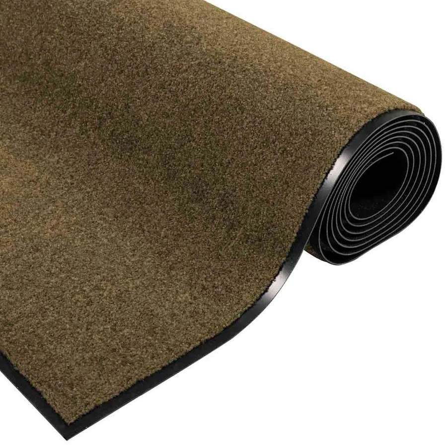 Tapis d'entrée Marron et Noir 120 x 250 cm 100% Polyamide - 5