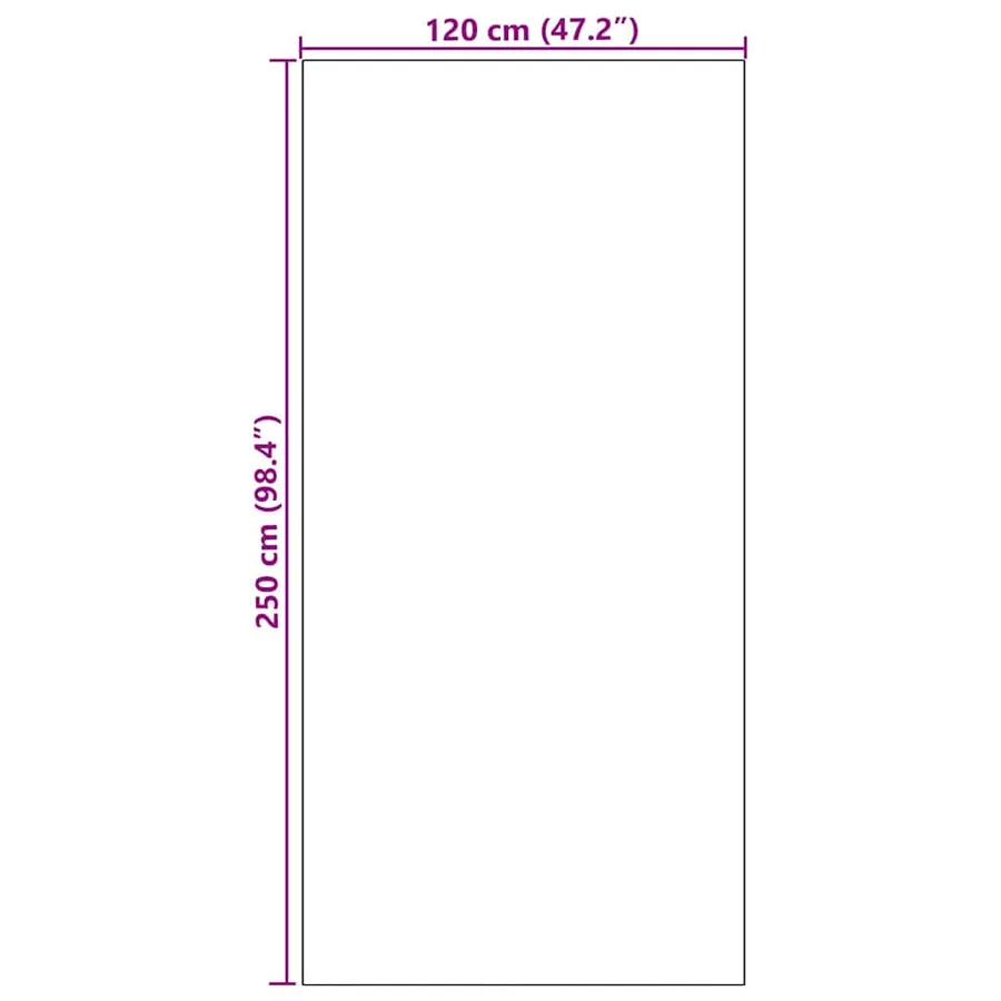 Tapis d'entrée Marron et Noir 120 x 250 cm 100% Polyamide - 7