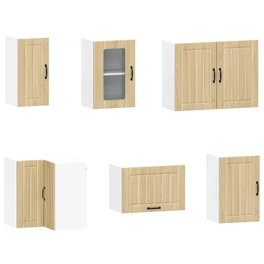 Ensemble d'armoires de cuisine 11 pcs Kalmar bois d'ingénierie - 5