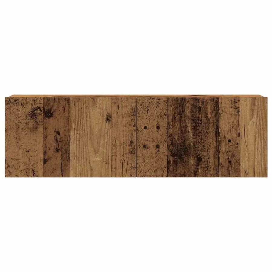 Meubles TV muraux 4 pcs vieux bois bois d'ingénierie - 7