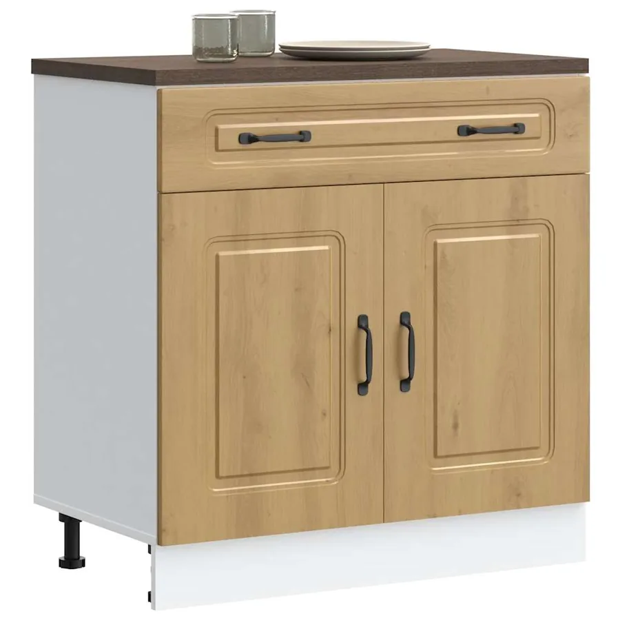 Armoire de cuisine Kalmar chêne artisanal bois d'ingénierie