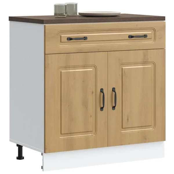 Armoire de cuisine Kalmar chêne artisanal bois d'ingénierie