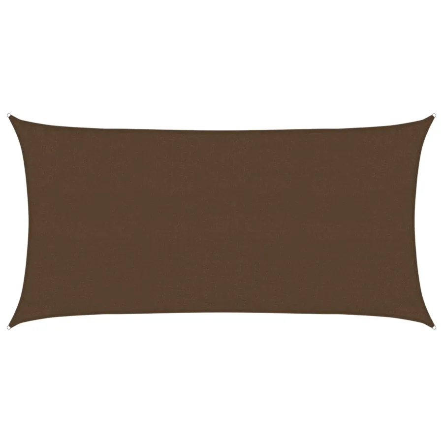 Voile d'ombrage 160 g/m² Marron 3x6 m PEHD - 2