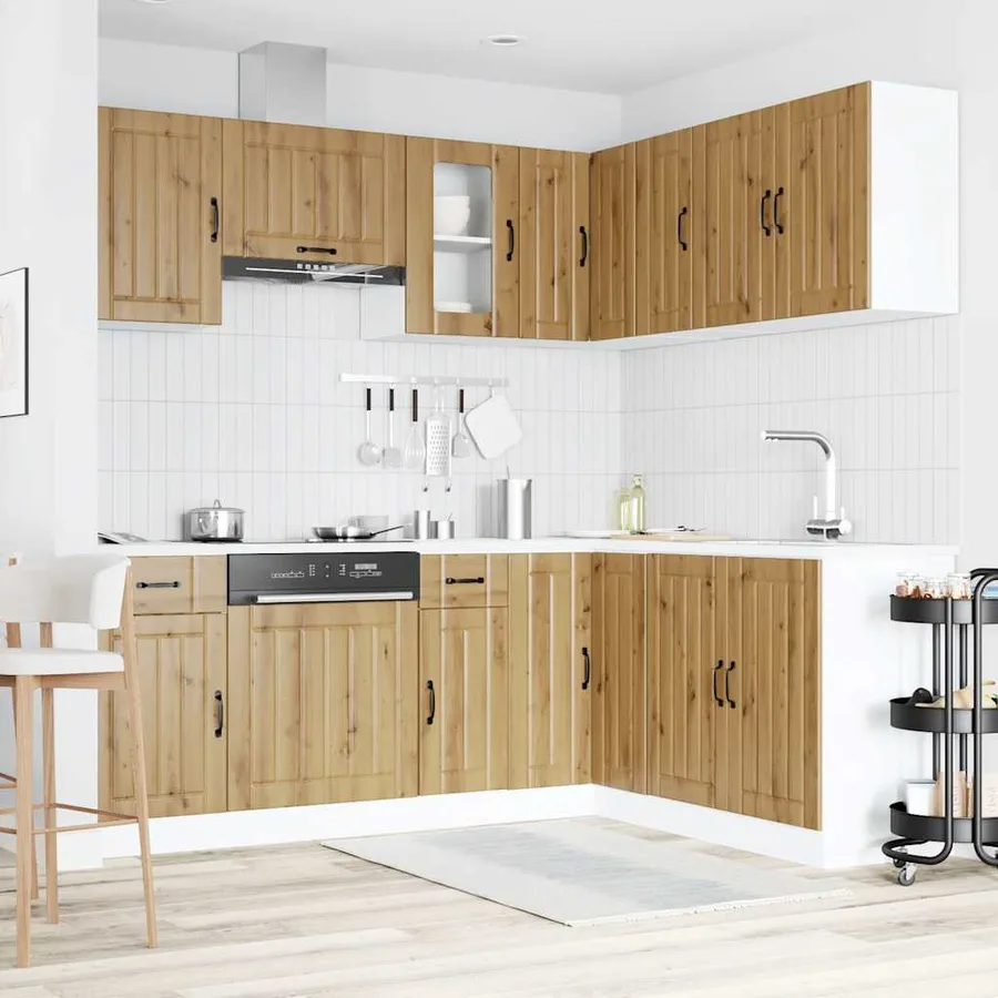 Ensemble d'armoires de cuisine 11 pcs Kalmar bois d'ingénierie - 3