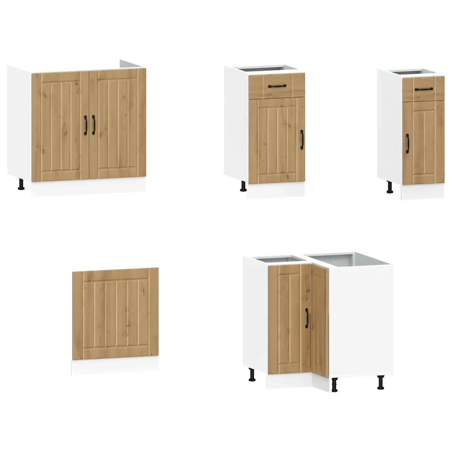 Ensemble d'armoires de cuisine 11 pcs Kalmar bois d'ingénierie - 4