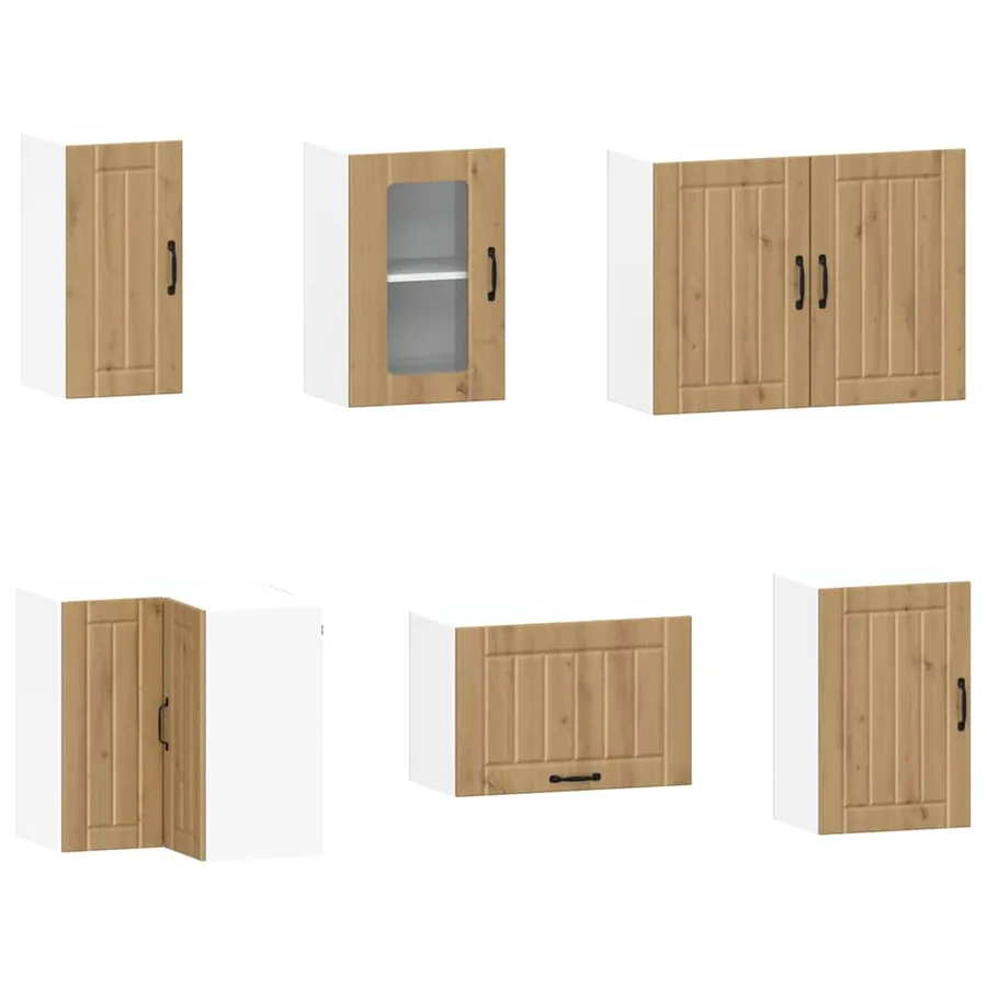 Ensemble d'armoires de cuisine 11 pcs Kalmar bois d'ingénierie - 5