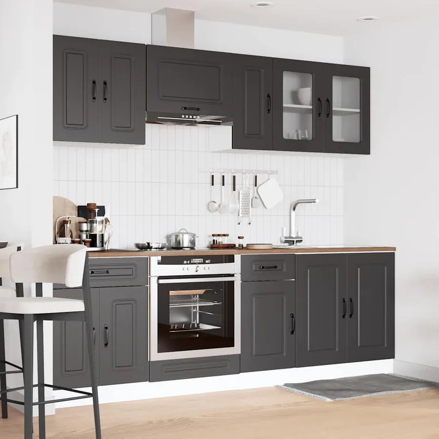Ensemble d'armoires de cuisine 8 pcs Kalmar bois d'ingénierie - 3