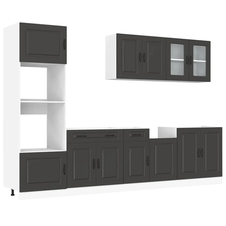 Ensemble d'armoires de cuisine 7 pcs Kalmar bois d'ingénierie - 2