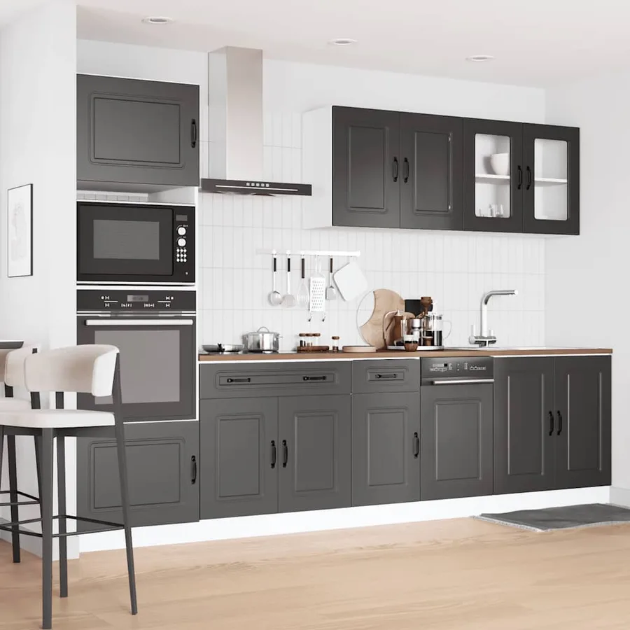 Ensemble d'armoires de cuisine 7 pcs Kalmar bois d'ingénierie - 3