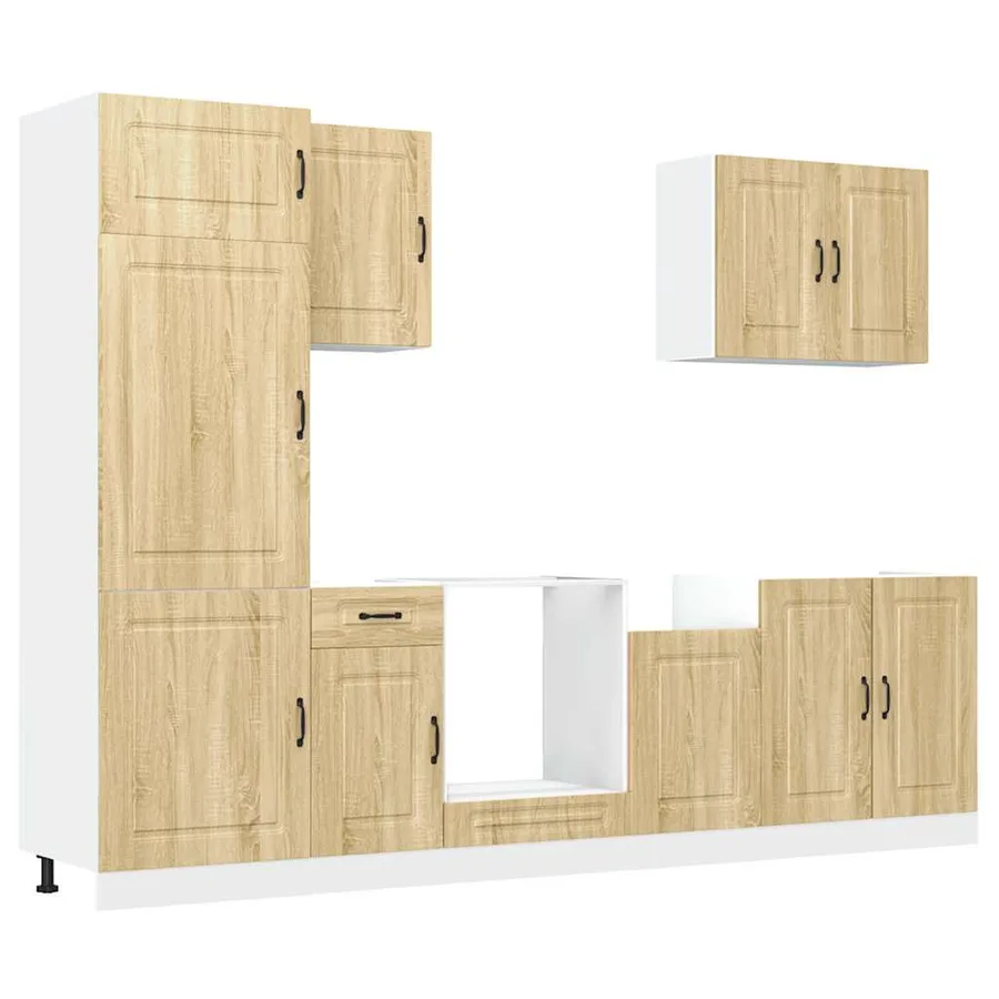 Ensemble d'armoires de cuisine 7 pcs Kalmar bois d'ingénierie - 2