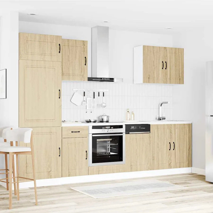 Ensemble d'armoires de cuisine 7 pcs Kalmar bois d'ingénierie - 3