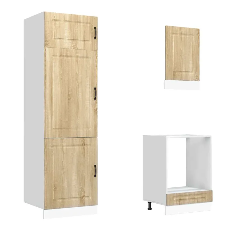 Ensemble d'armoires de cuisine 7 pcs Kalmar bois d'ingénierie - 5