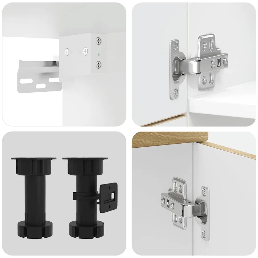 Ensemble d'armoires de cuisine 7 pcs Kalmar bois d'ingénierie - 7