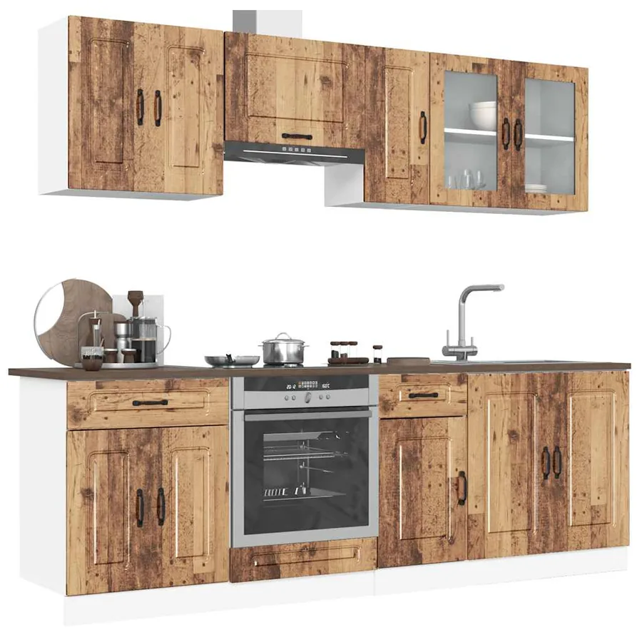 Ensemble d'armoires de cuisine 8 pcs Kalmar bois d'ingénierie