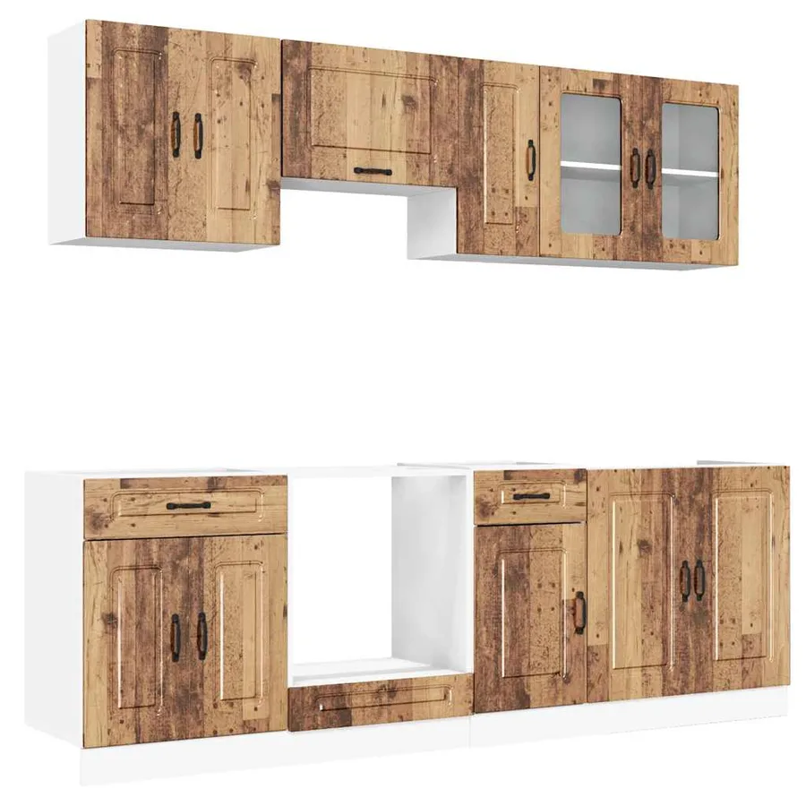 Ensemble d'armoires de cuisine 8 pcs Kalmar bois d'ingénierie - 2