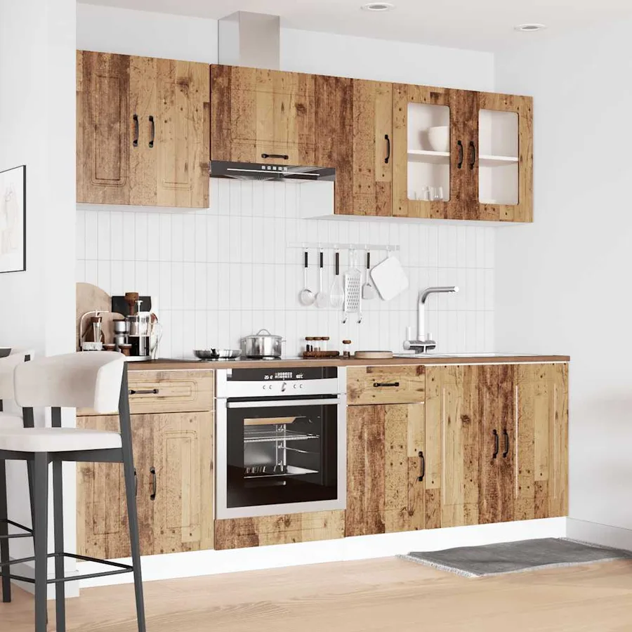 Ensemble d'armoires de cuisine 8 pcs Kalmar bois d'ingénierie - 3