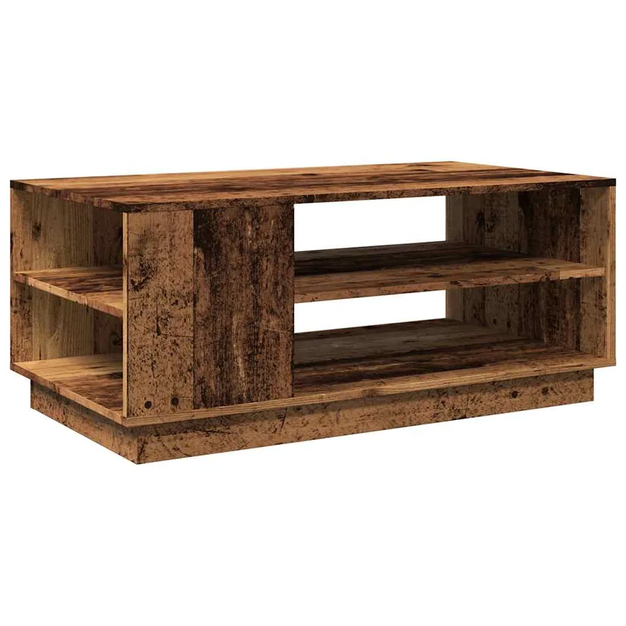 Table basse vieux bois 102x55x43 cm bois d'ingénierie - 5