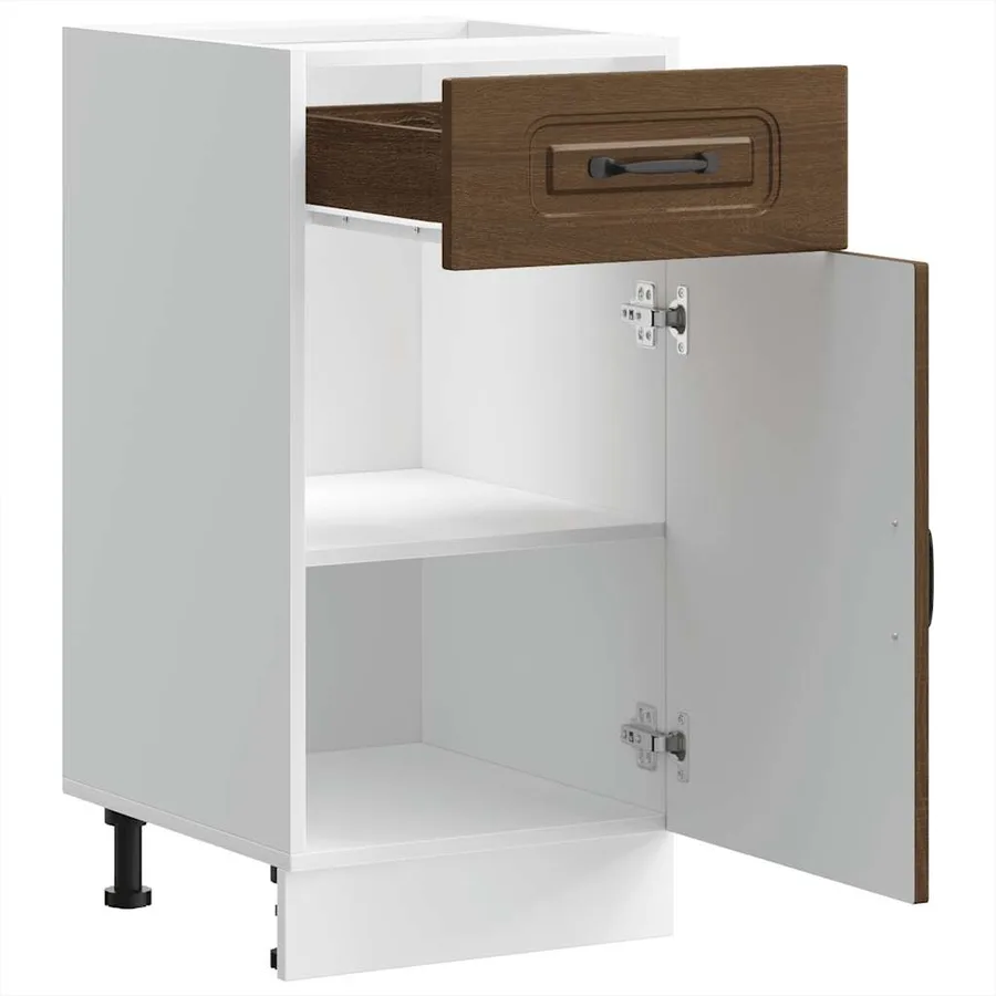 Armoire de cuisine Kalmar chêne marron bois d'ingénierie - 5