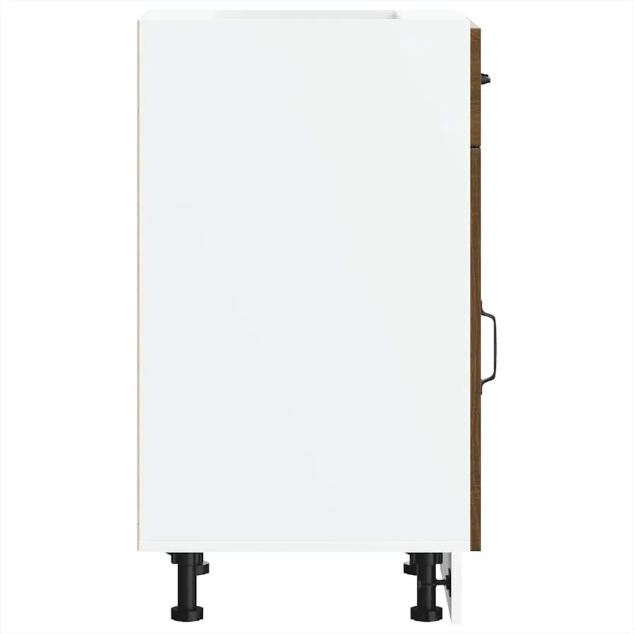 Armoire de cuisine Kalmar chêne marron bois d'ingénierie - 6