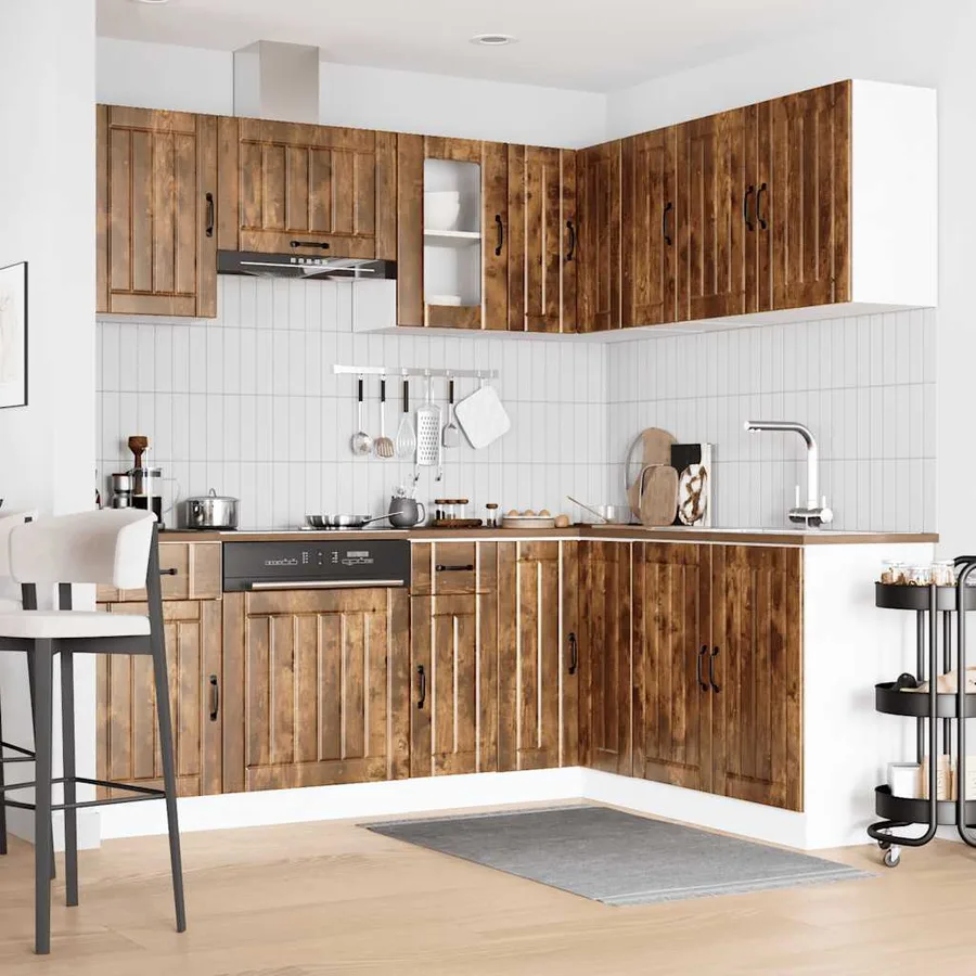 Ensemble d'armoires de cuisine 11 pcs Kalmar bois d'ingénierie - 3