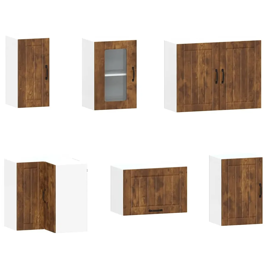 Ensemble d'armoires de cuisine 11 pcs Kalmar bois d'ingénierie - 5