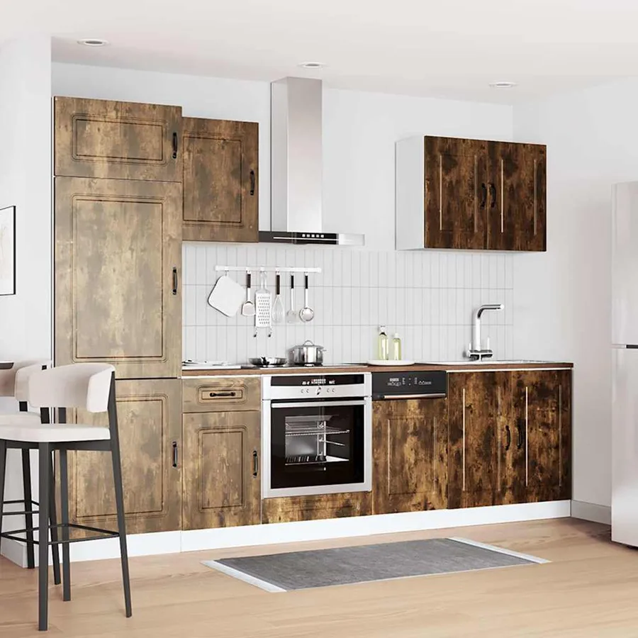 Ensemble d'armoires de cuisine 7 pcs Kalmar bois d'ingénierie - 3