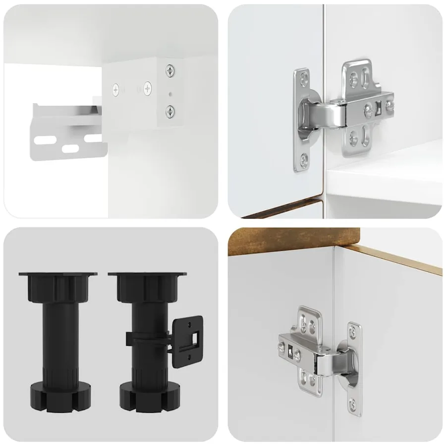Ensemble d'armoires de cuisine 7 pcs Kalmar bois d'ingénierie - 7