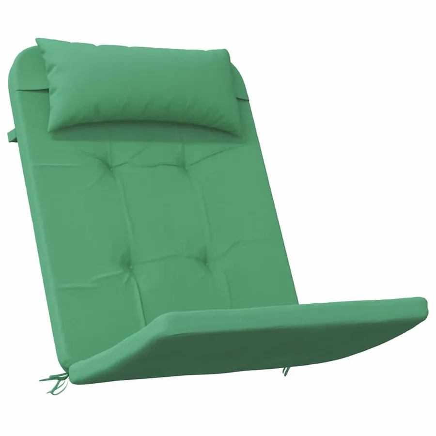 Coussins de chaise Uni 2 pcs Vert 58 x 77 x 4,5 cm Tissu Oxford - 5