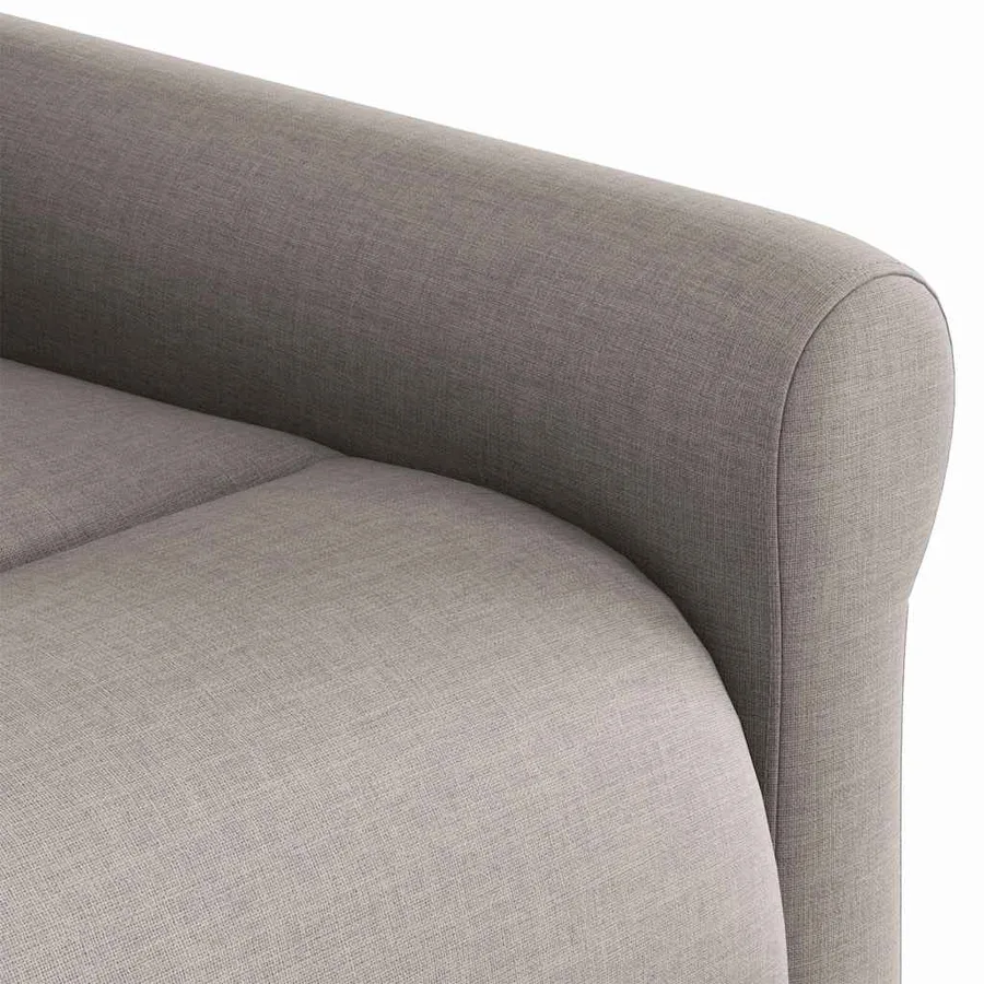Fauteuil inclinable taupe tissu - 11