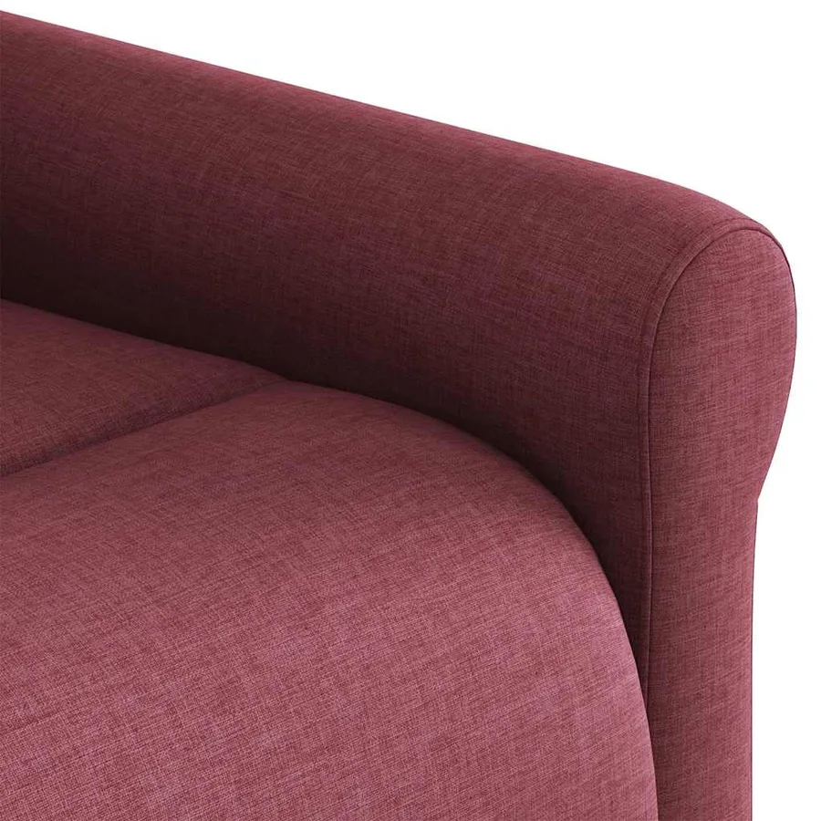Fauteuil inclinable Rouge bordeaux Tissu - 8
