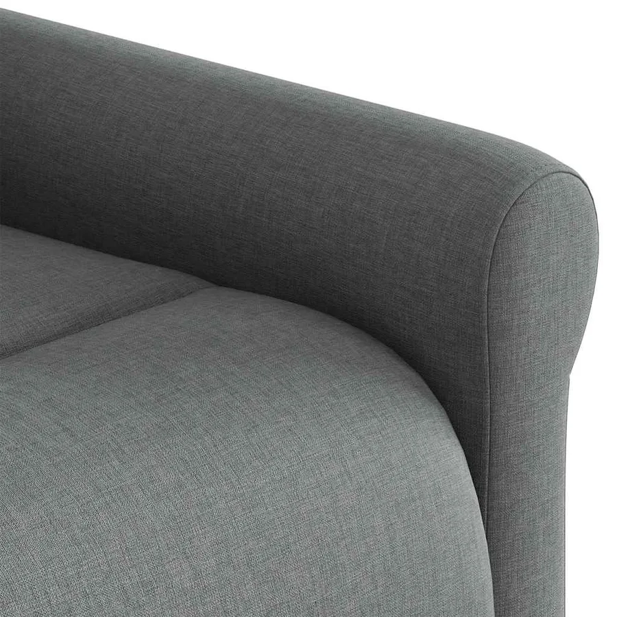 Fauteuil inclinable de massage électrique Gris foncé Tissu - 12