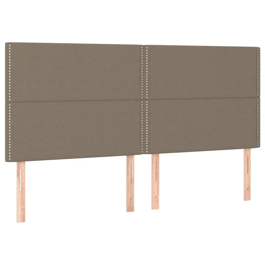 Cadre de lit sans matelas taupe 180x200 cm tissu - 9